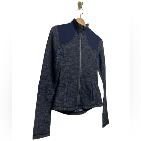 LULULEMON Forme Jacket Reversible Slub Denim Limitless Blue Black 4 - Picture 9 of 12